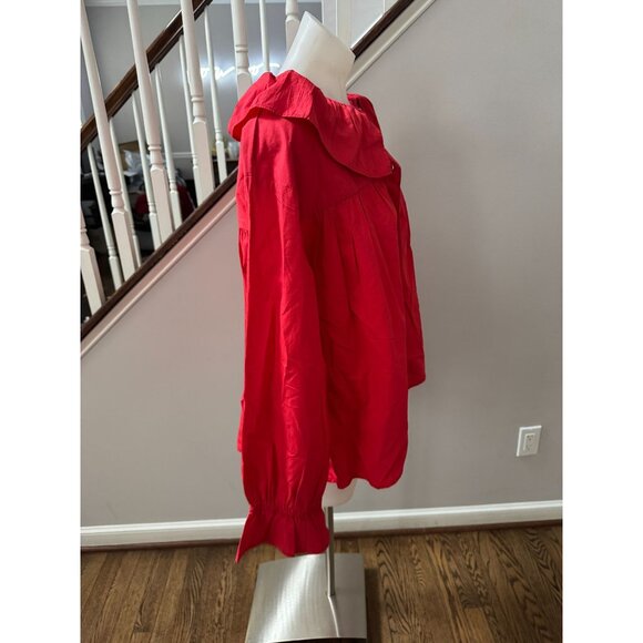 sønderhaus Elizabeth Blouse in Red Size Large - Picture 5 of 5
